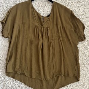 Madewell green blouse